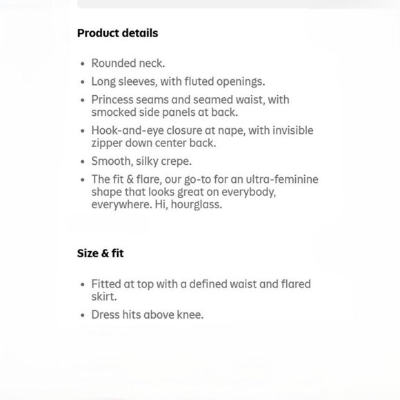 OLD NAVY Fit & Flare Dress Long Flute Sleeves BURGUNDY RED Floral size L Cute! - Picture 11 of 11